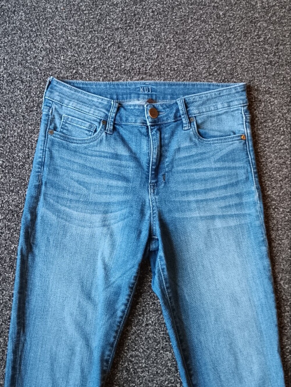 High Rise Toothpick Skinny Blue Jeans Kut From The Kloth Womens Size 6 - Picture 5 of 10
